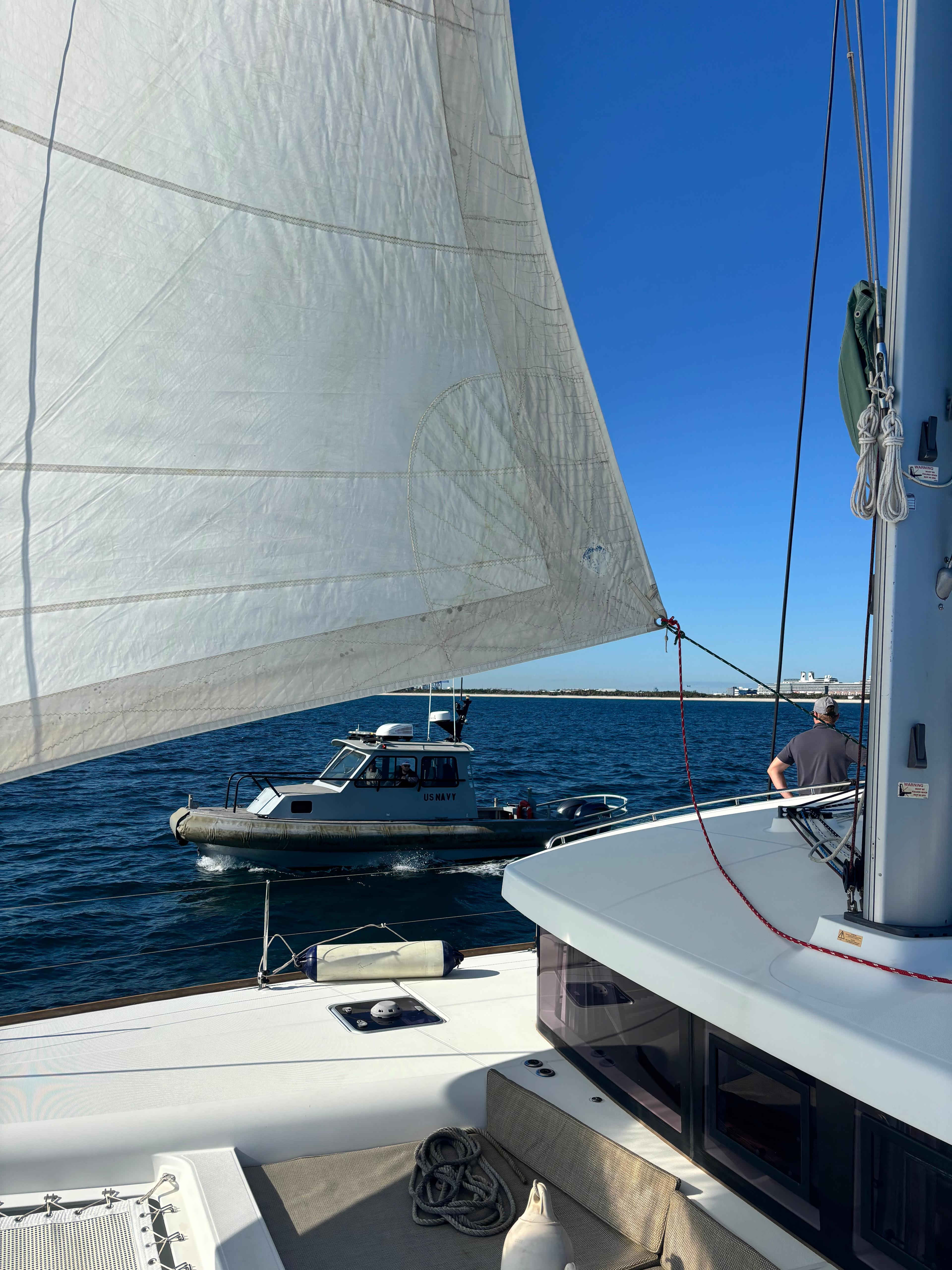 Happy clients on yacht